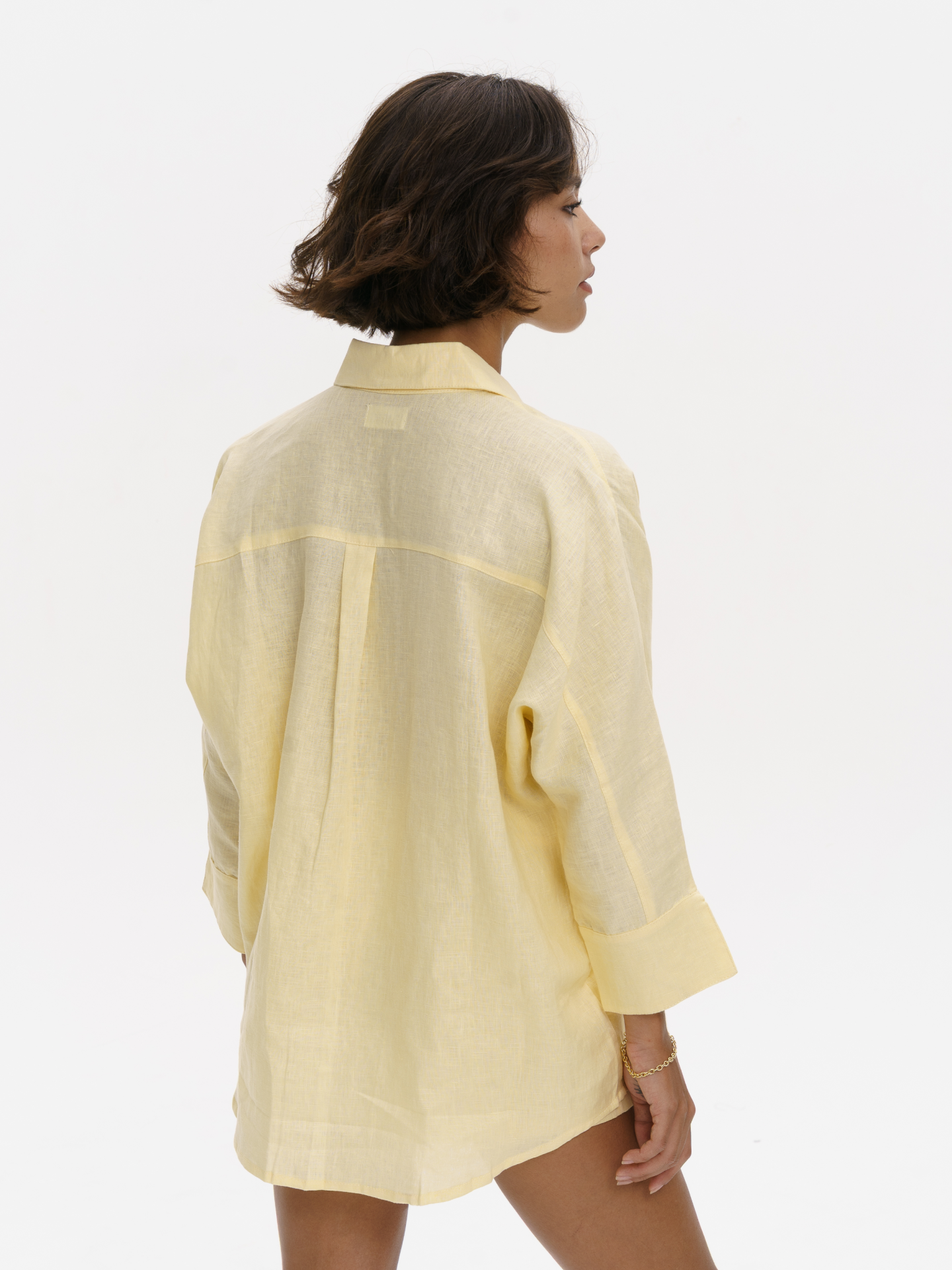 Blooming Linen Shirt in Yellow