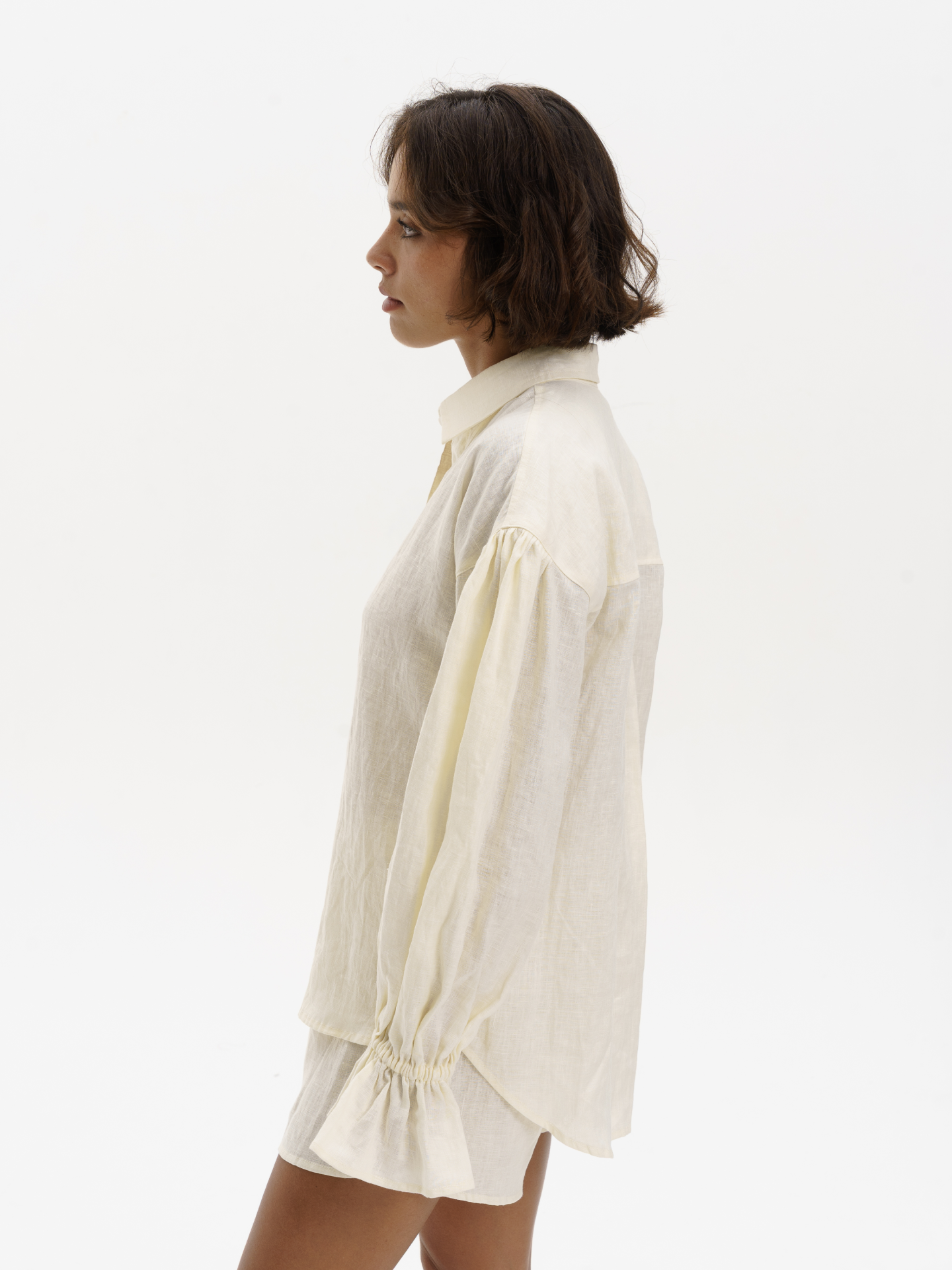 Parisian Linen Shirt in Cream