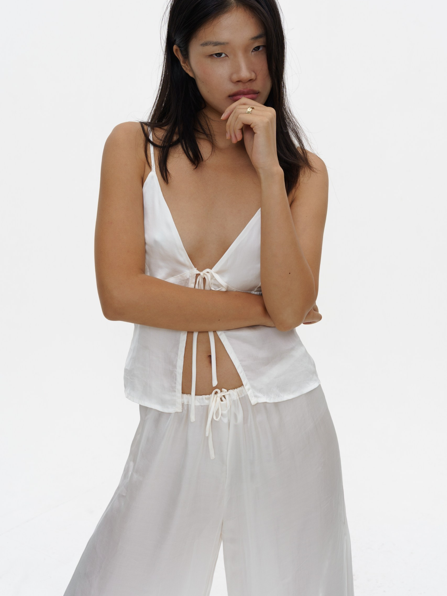 Midnight Pants in Cloud White