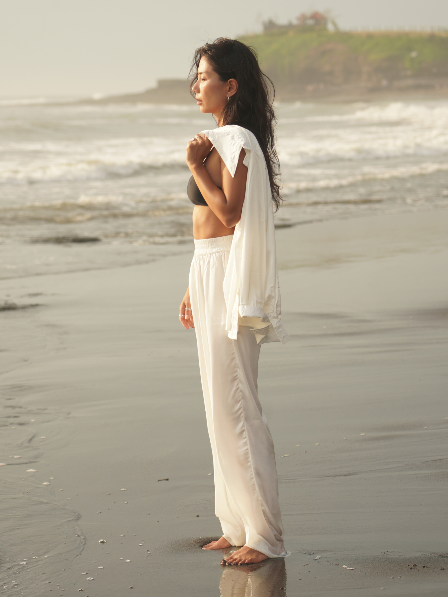 Silky Shirt in White