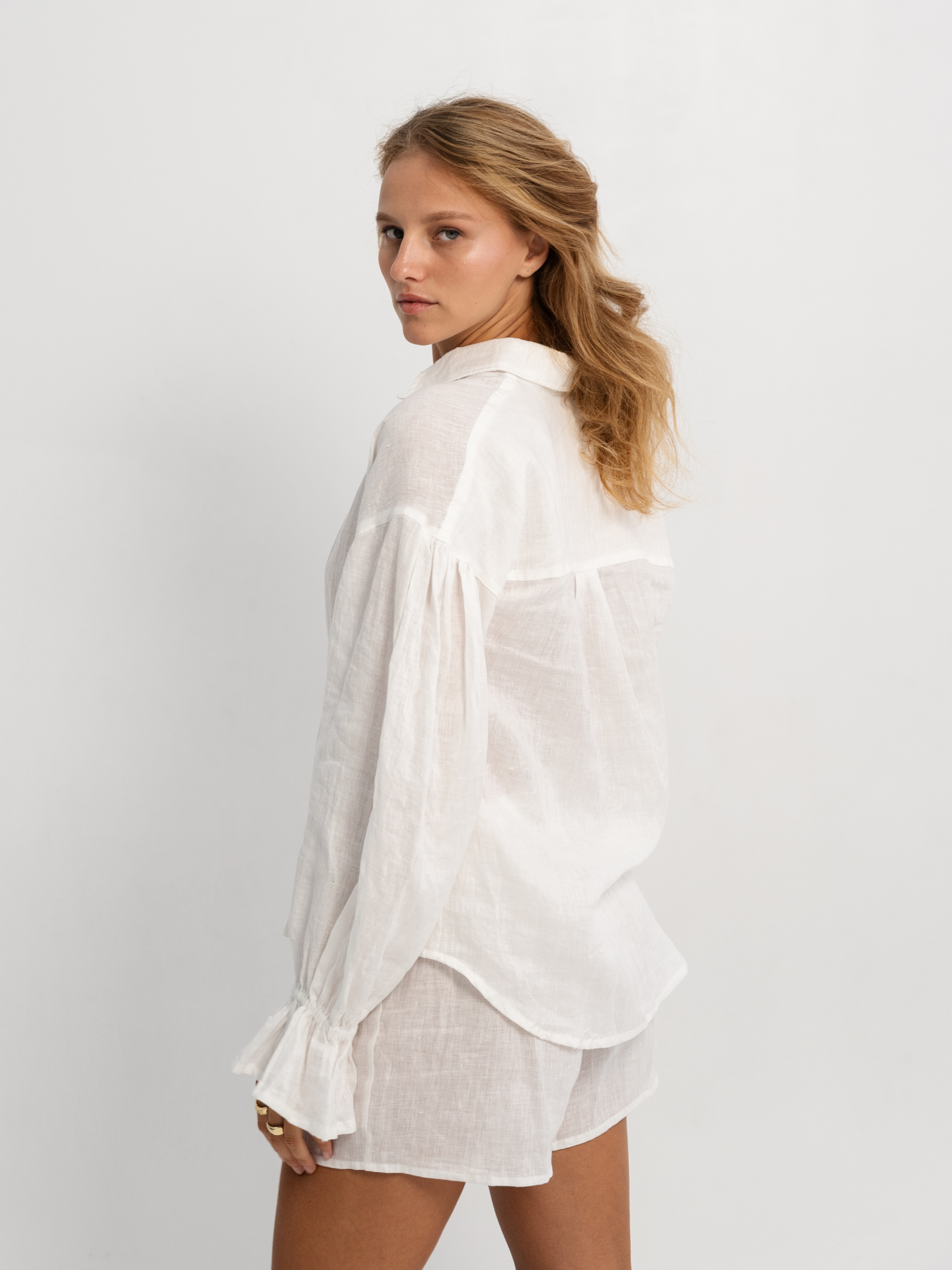 Parisian Linen Shirt in White