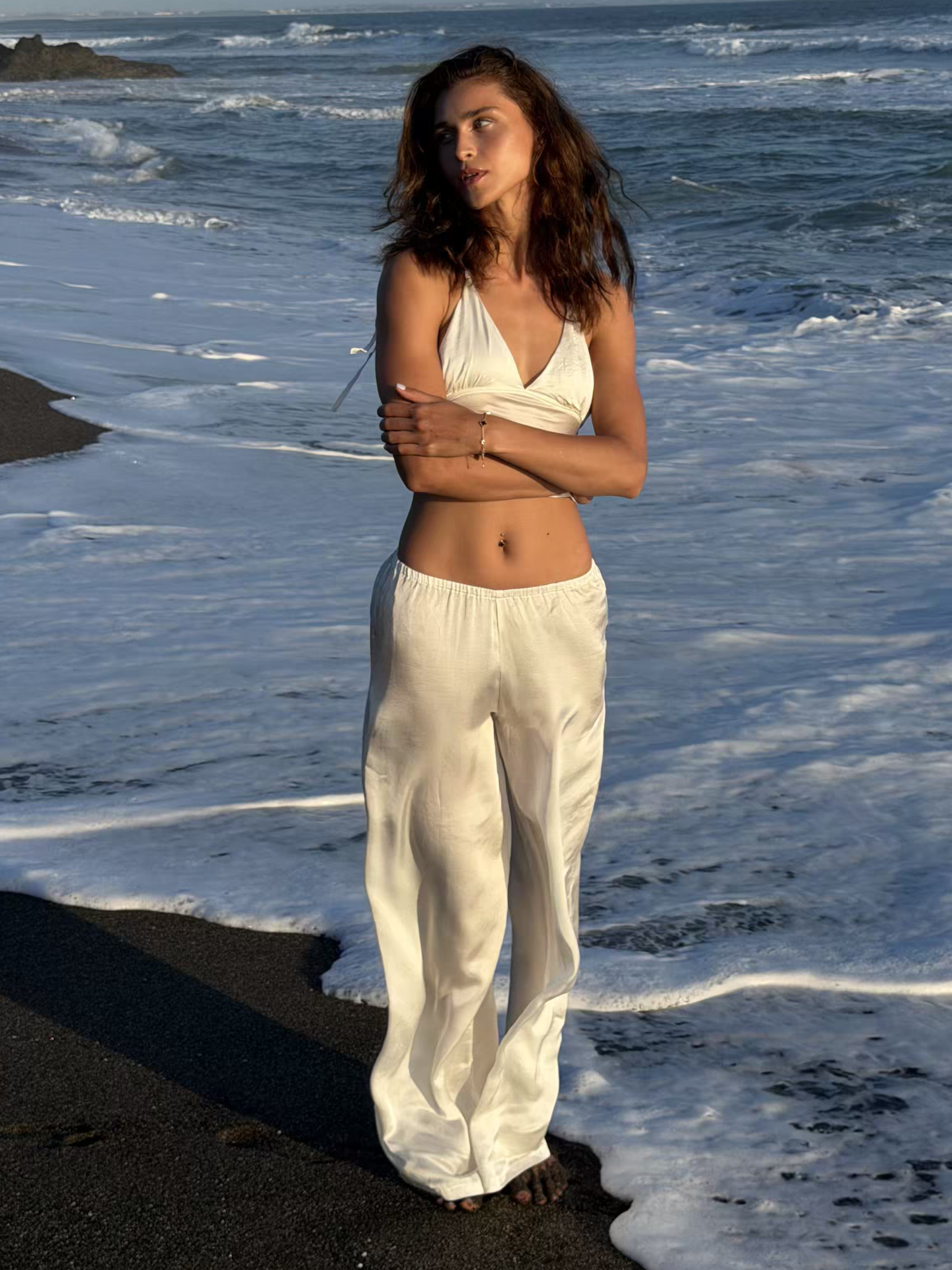 Veil Top in Cloud White