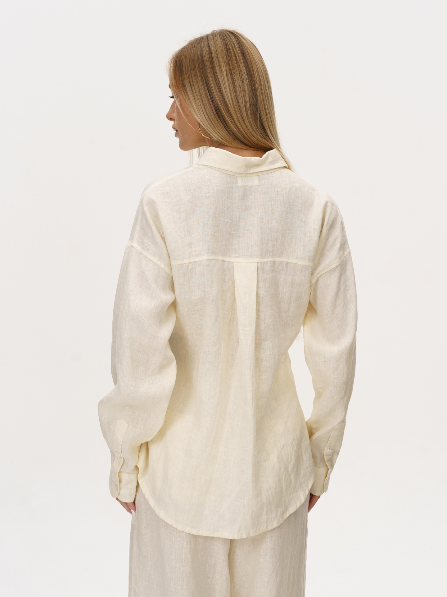 Aura Linen Shirt in Vanilla
